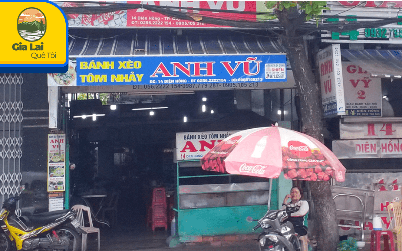 Bánh xèo tôm nhảy Anh Vũ