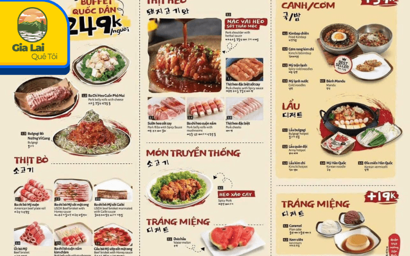 menu ngon tại GoGi House
